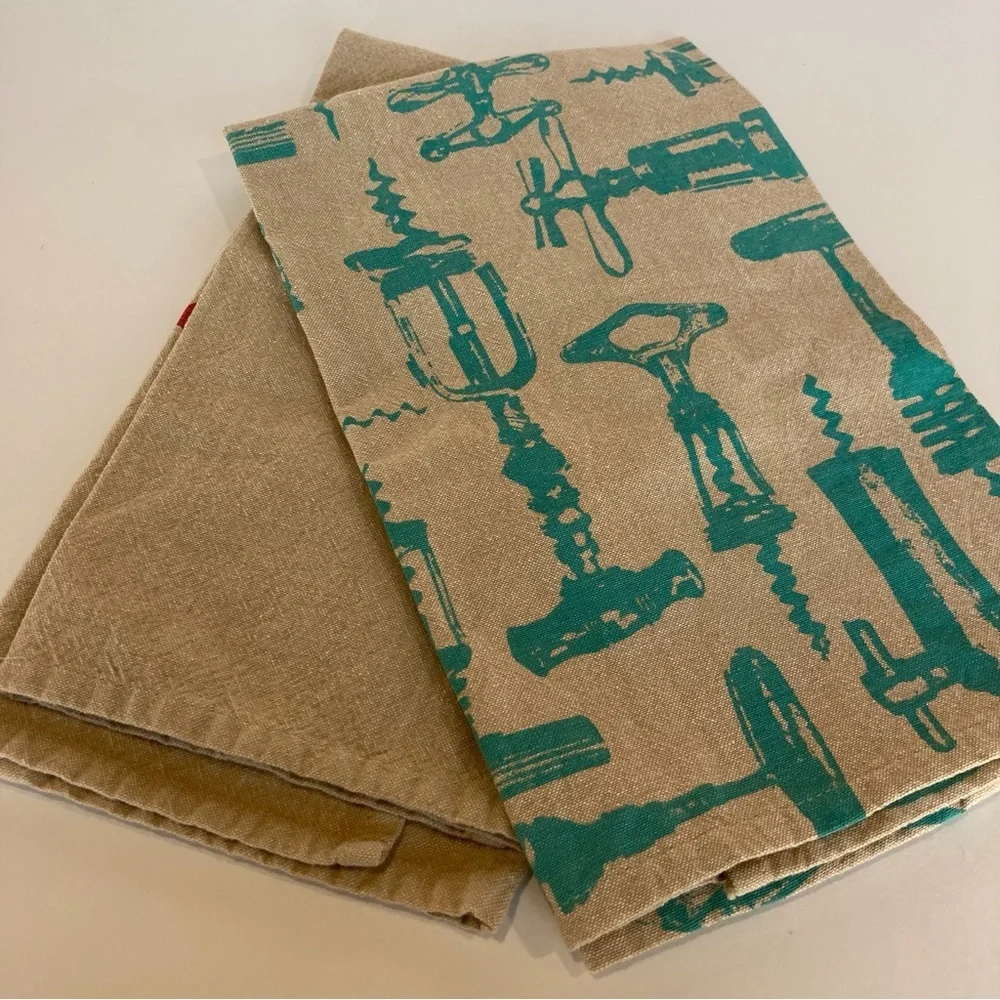 Artistic Accents Rustic Kitchen Dish Towels Uncork & Unwind
